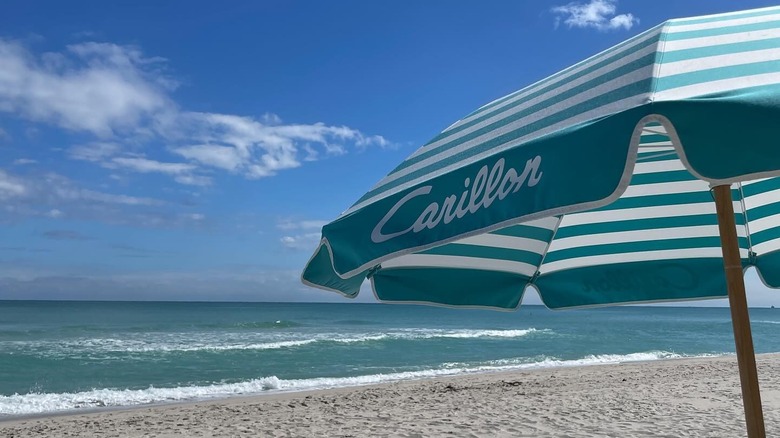 The beach at the Carillon in Miami