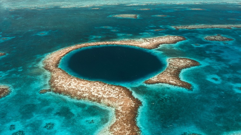 The Blue Hole Natural Monument in Belize