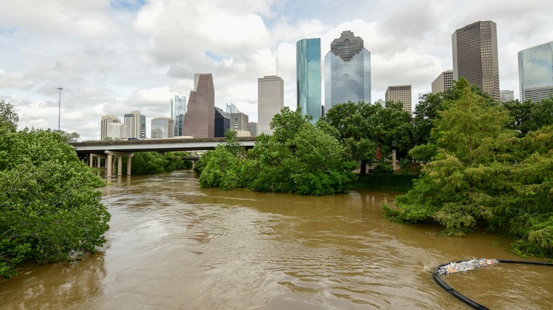 Hurricane flooding in Houston