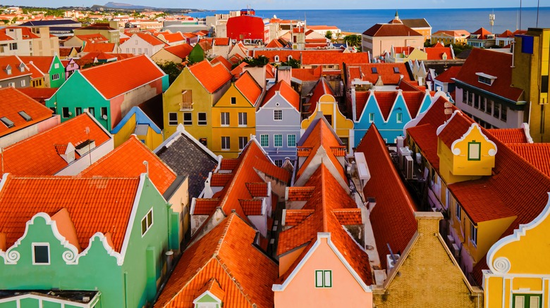 Colorful buidlings of Willemstad, Curaçao