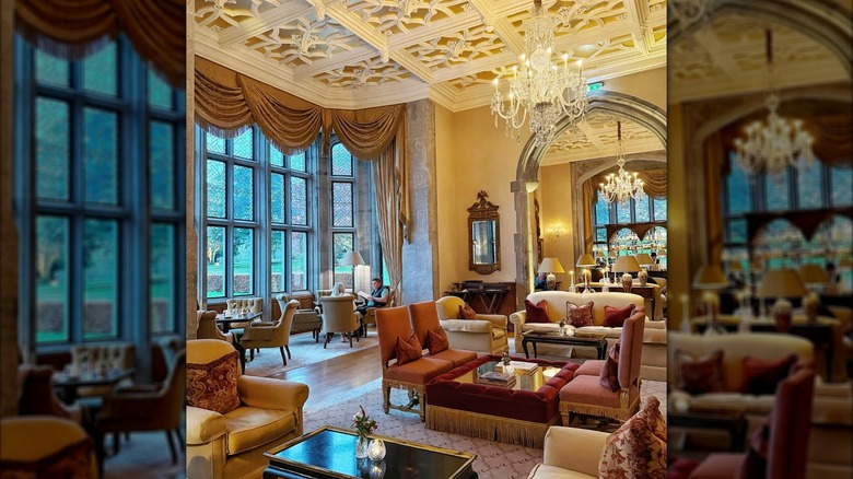 lavish Adare Manor interior living room