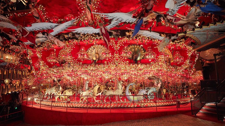 The red carousel inside The House on the Rock Attraction