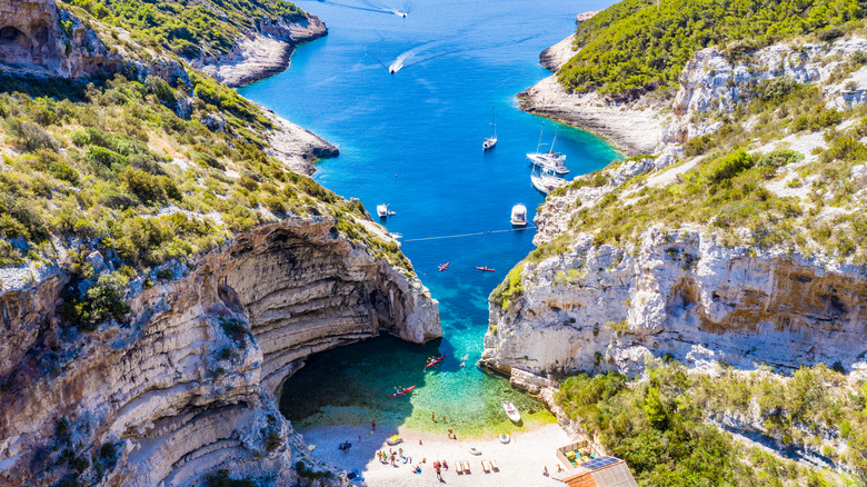 Stiniva Bay in Vis, Croatia