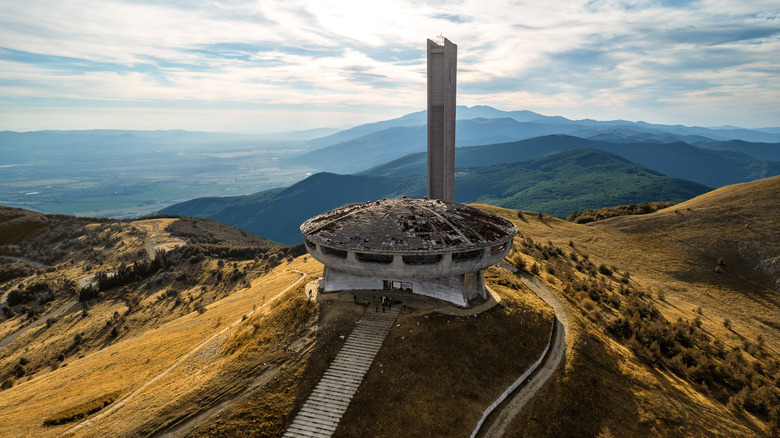 Buzludzha Monument in central Bulgaria