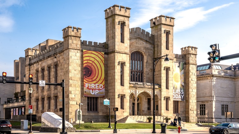 Exterior of the Gothic Revival style Wadsworth Atheneum