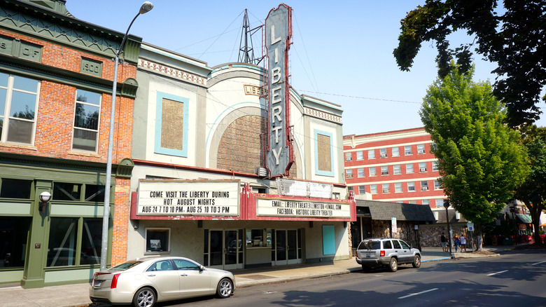 The historic Liberty Theatre in downtown Lewiston, Idaho