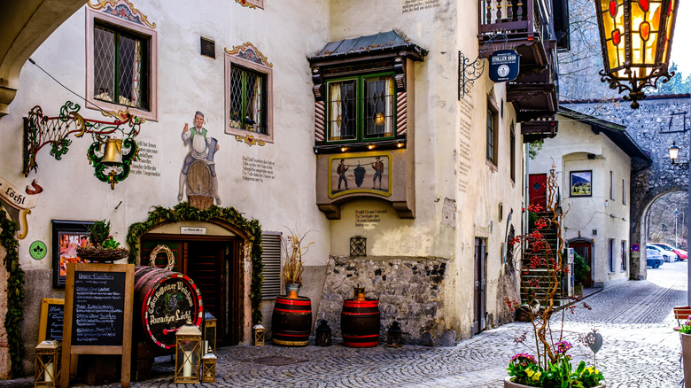 Picturesque streets of Kufstein, Austria