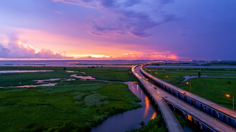 Sunset over Mobile Bay