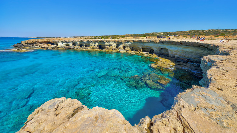 Sea caves in Ayia Napa, Cyprus