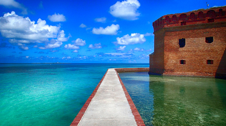 Fort Jefferson and ocean