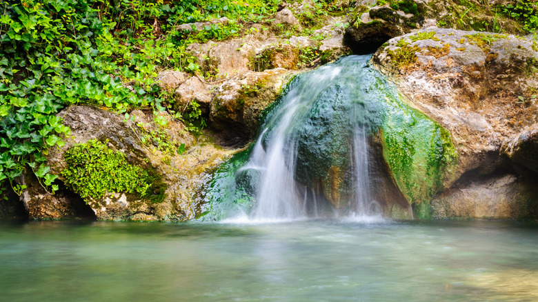 hot springs waterfall