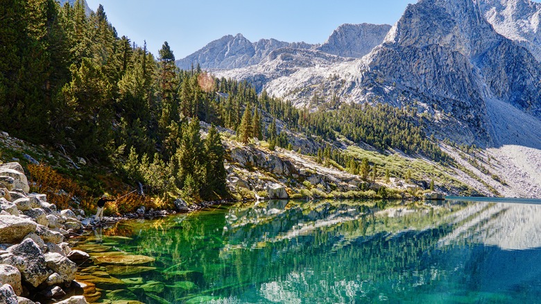 mountains and lake