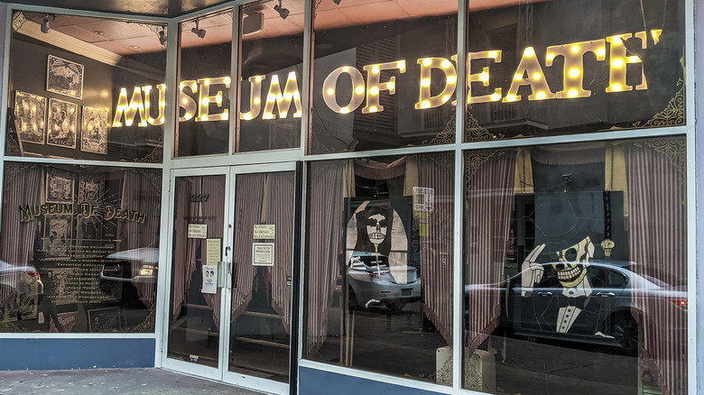 Windows at Museum of Death New Orleans