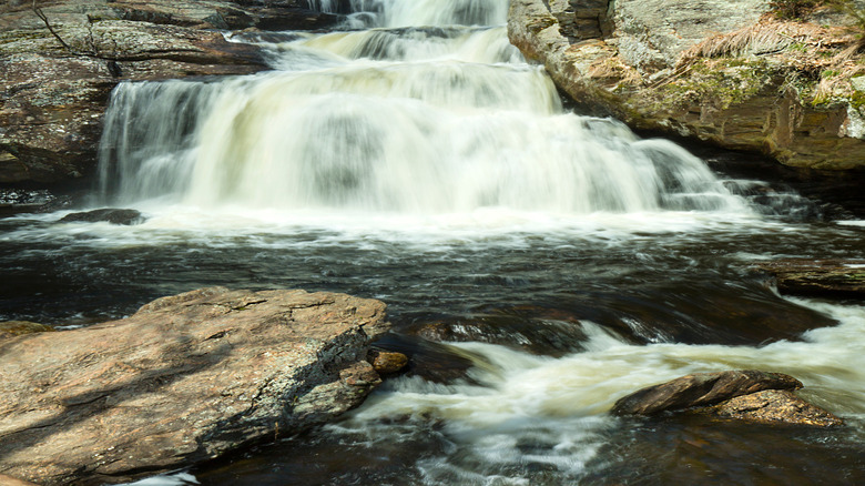 Chapman Falls at Devil's Hopyard State Park in East Haddam, Connecticut