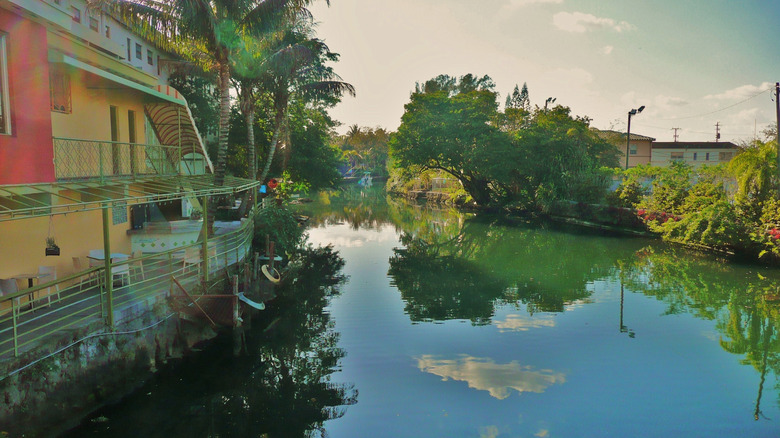 View of the Little River canal, boundary of the Miami district