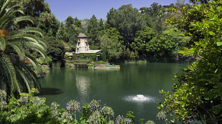 The Santa Inez Lake at the Self-Realization Fellowship Lake Shrine