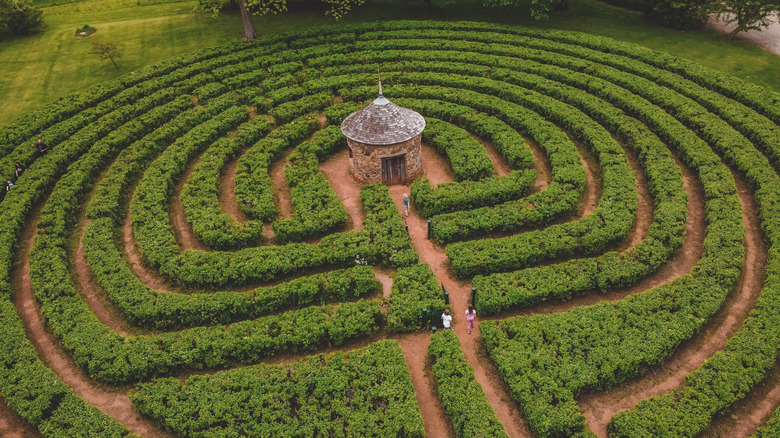 Harmonist Labyrinth in New Harmony Indiana