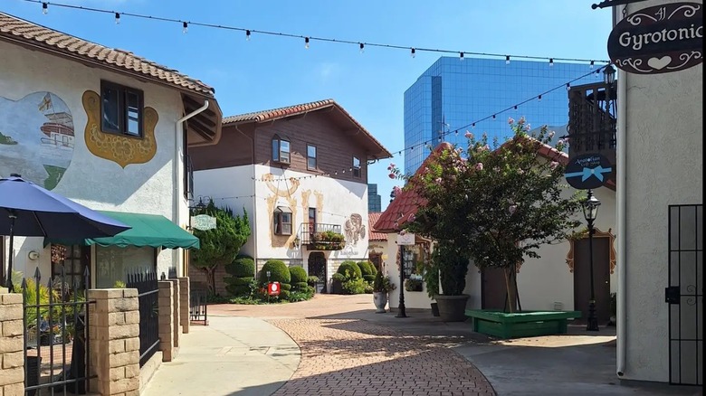 Architecture at Old World Village in Huntington Beach, CA