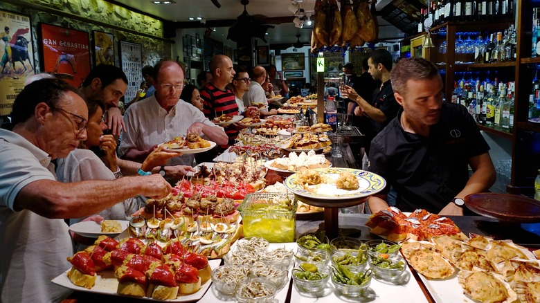 Pinxto platters served up in San Sebastian