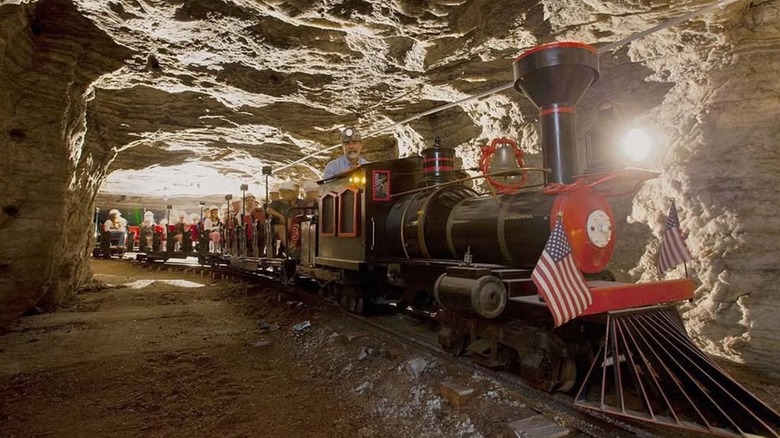 Strataca Museum train in Hutchinson, Kansas' salt mine museum