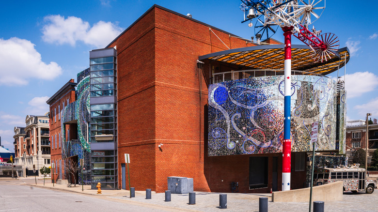 eclectic art museum façade