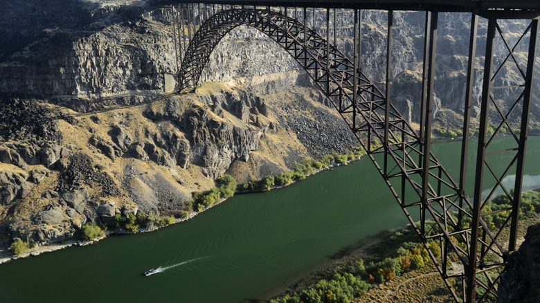 The Perrine Memorial Bridge outside of Twin Falls, Idaho