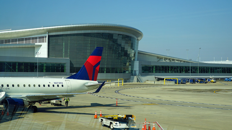 Plane at Indianapolis International Airport