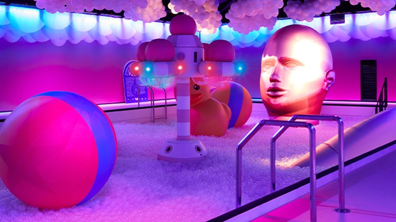 The ball pit at the Bubble Planet Experience