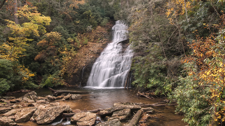 A waterfall in the Chattahoochee National Forest in Georgia