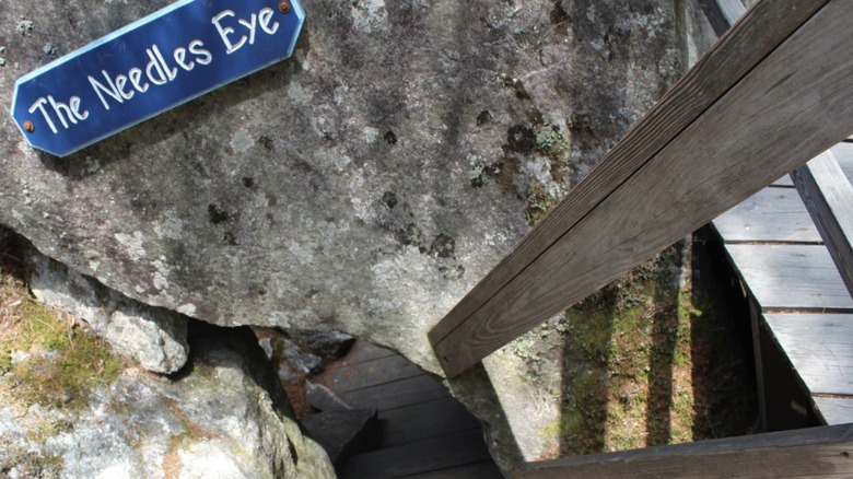 The Needles Eye, one of the caves' nooks and crannies