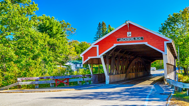 Covered bridge in Jackson, NH