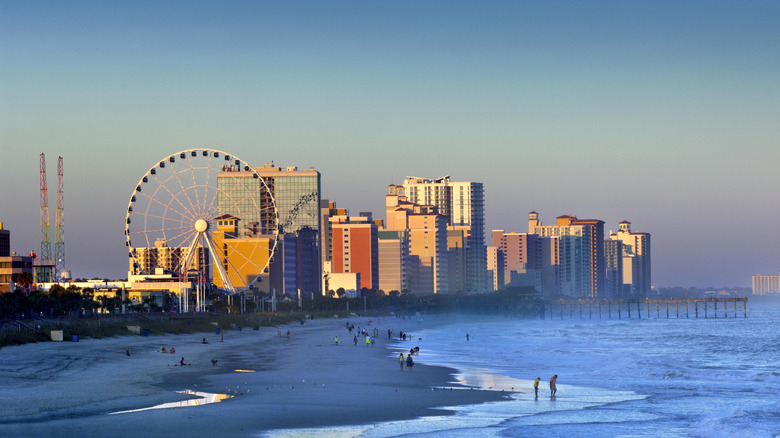 Myrtle Beach skyline and coast