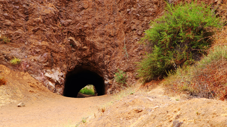 The Bronson Caves in Griffith Park, Los Angeles during the day