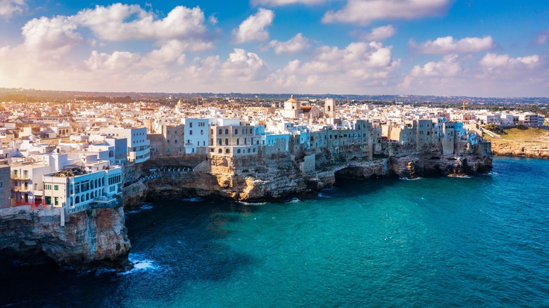 Polignano a Mare at sunset