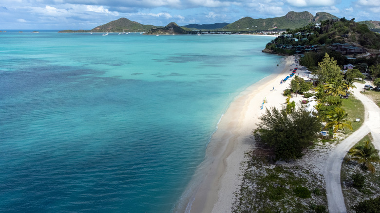 Aerial view of Valley Church Beach