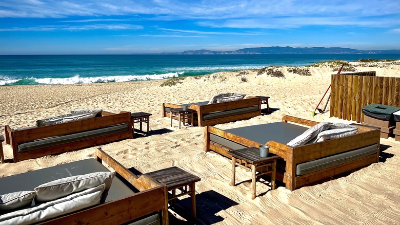 sun beds at Comporta beach