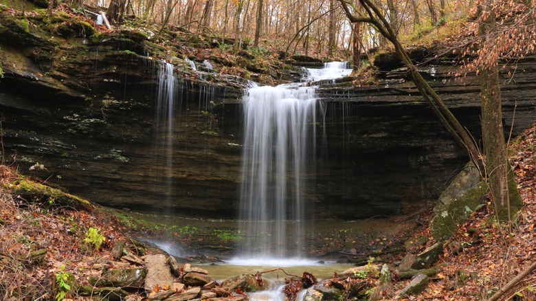 Waterfall in Ozark National Forest, Arkansas.