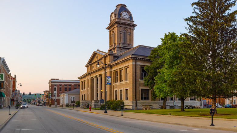 Brookville, Indiana downtown area