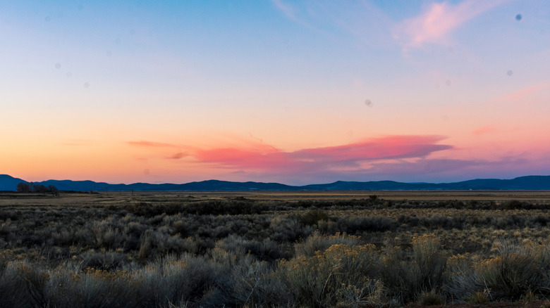 Sunset in Lava Beds National Monument, California