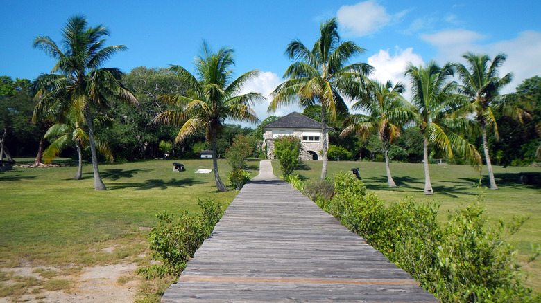 The only house in use on Lignumvitae Key, Florida