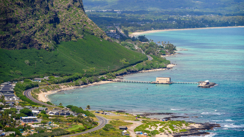 Kalaniana'ole Beach Park on the coast of Oahu, Hawaii