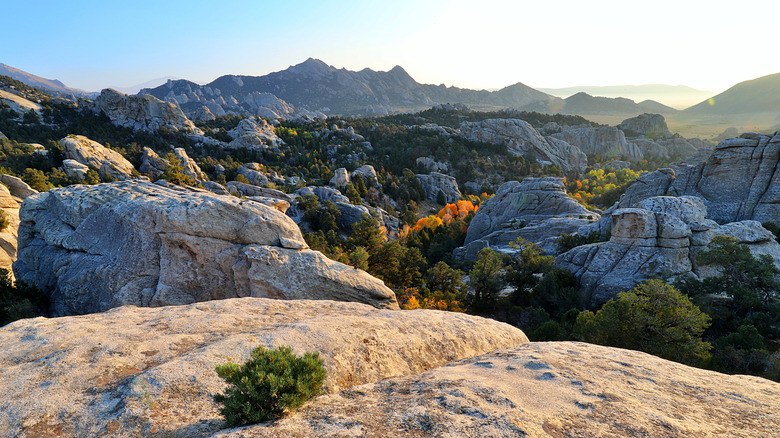 An overlook at City of Rocks