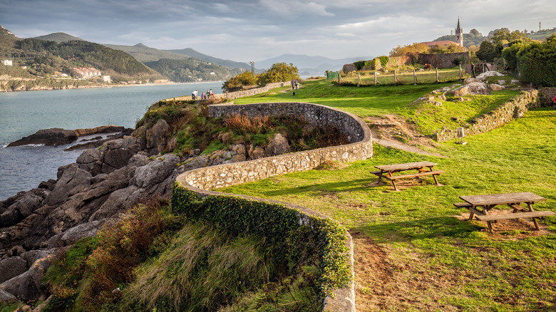 A seafront mirador in Mundaka, Spain