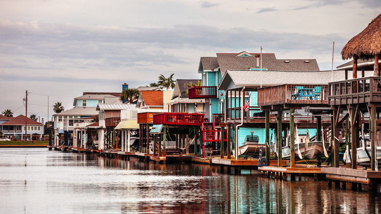 Waterfront homes on Jamaica Beach