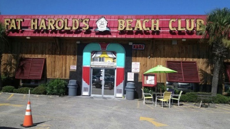 The exterior of Fat Harold's Beach Club in North Myrtle Beach, South Carolina