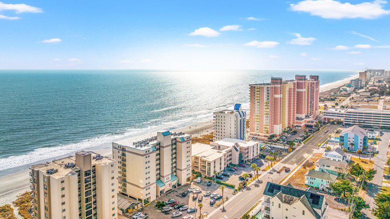 An aerial view of North Myrtle Beach, South Carolina