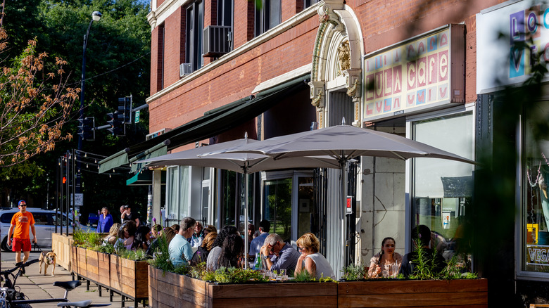 diners on the patio at Lula Cafe