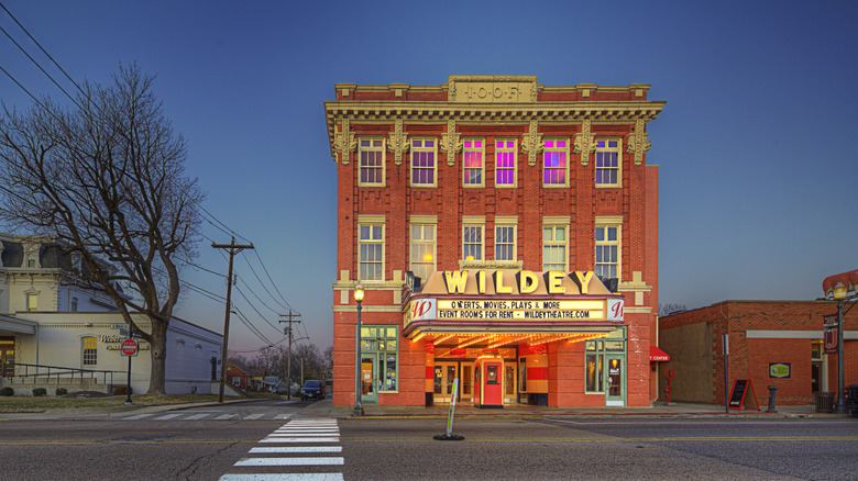 Exterior of the Wildey Theatre in Edwardsville