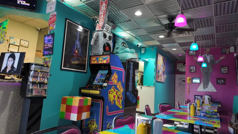 Interior of Back to the 80s Cafe & More Las Vegas