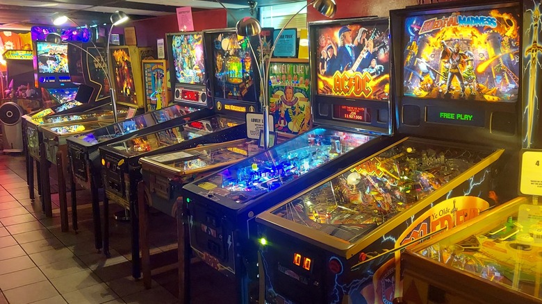 Pinball machines at Asheville Pinball Museum